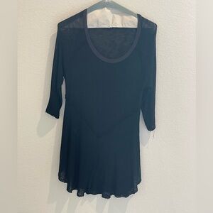 Free people Intimately Free People 3/4 Sleeves Black top size S/P